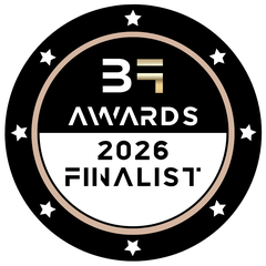 BF Awards 2026 Finalist badge