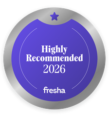 Fresha Highly Recommended 2026 badge